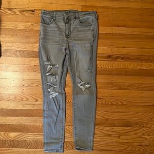 American Eagle Ne(x)t Level Stretch Ripped High-Waisted Jeggings